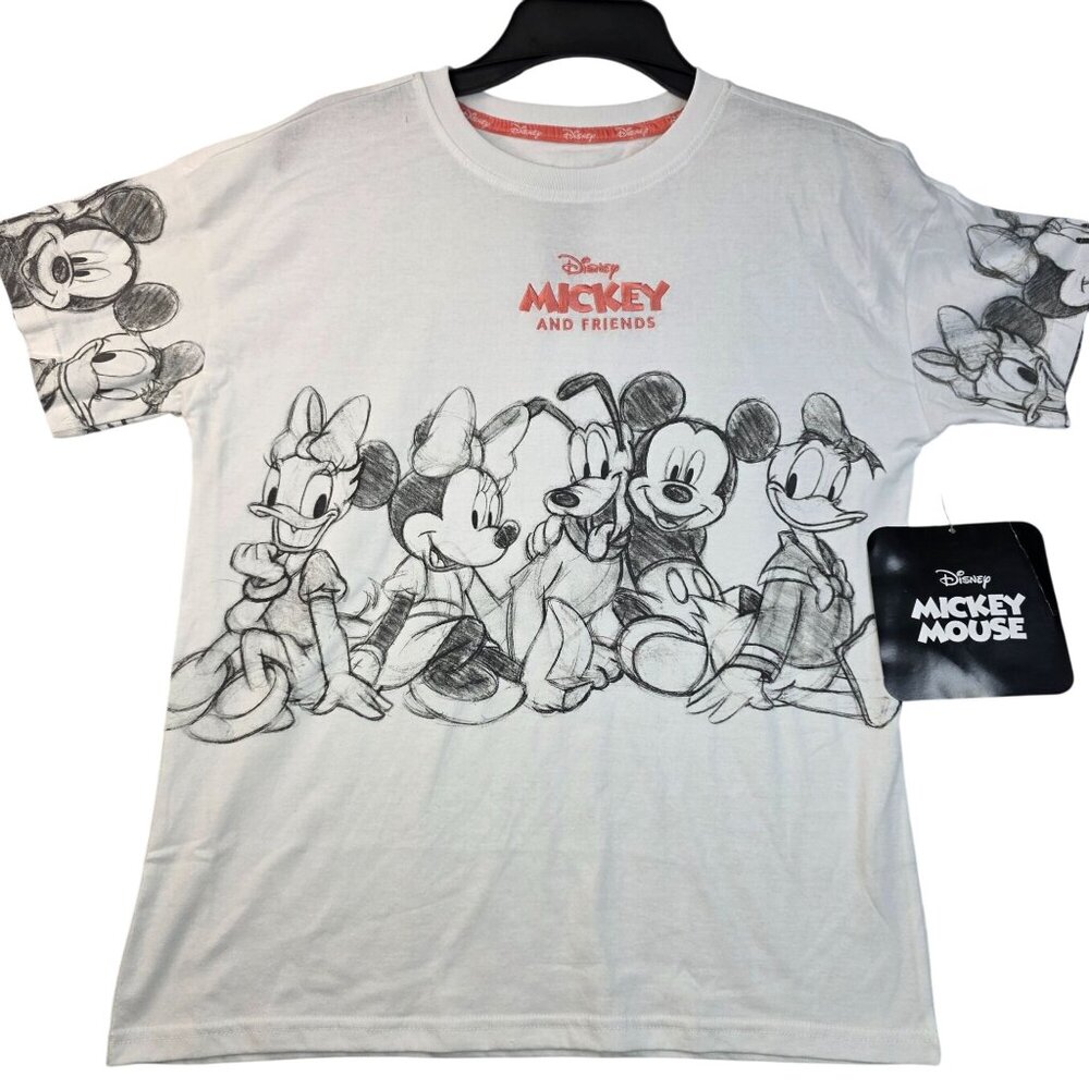 Disney Womens Mickey Mouse and Friends XS Short Sleeve Graphic Tee